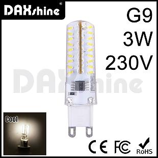 DAXSHINE 72LED G9 3W AC230V Cool White 6000-6500K 200-220lm       